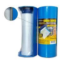 Плівка захисна з голуб клейк стрічк 9micX1.1mX15m Neutral для зовн робіт з колбою-дозатор "WoffMann"