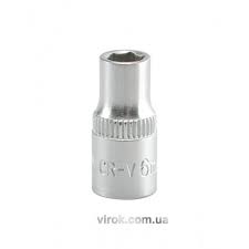 Головка торцева 6-гранна YATO квадрат 1/4" М7 CrV