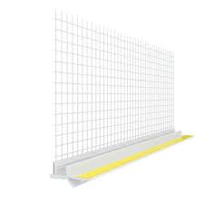 Профіль ПВХ привіконний 2,5м з сіткою шир.9мм/6мм коритко 3мм Білий