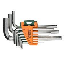 Шестигранник 708001 CV 9шт.1,5-10,0 короткі