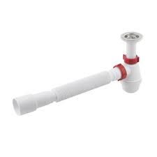 Сифон для умивальника 1 1/4"40,гофротр 40*40/50 з литим випуском PLM(50) PM40 SF 10 02