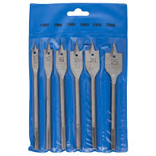 Сверло по дереву перо наб. (6шт)(10,16,18,20,25мм) Grad