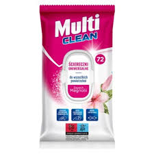 Luba Multi Cleaner універсальні вологі серветки з клапаном для прибирання Magnolia 72шт.