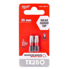 Біта SHOCKWAVE MILWAUKEE  TX25 25mm(2шт)