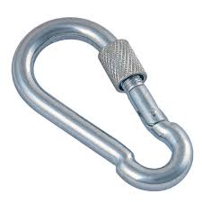 Карабін пожежний з муфтою, DIN 5299 D білий цинк, 5*50,REDFIX