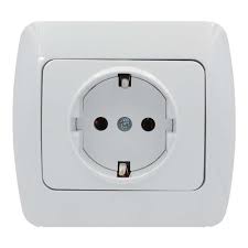Розетка ZIRVE біла 1на б/з Fixline