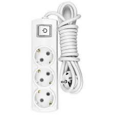 Подовжувач VIOLUX 3x1 3p 5m без заз.