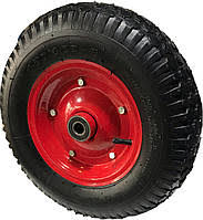 Колесо тачка 4,00-8(комплект з віссю) ф14мм (8PR вттулка)