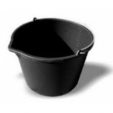 Відро будівельне пластикове 20л  з носиком ручка ерго Квітка Pro